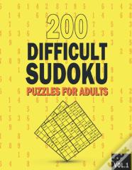 200 Difficult Sudoku Puzzles For Adults