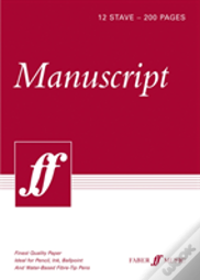200-Page A4 Manuscript Pad, 12-Stave