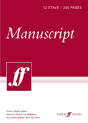 200-Page A4 Manuscript Pad, 12-Stave - Preview
