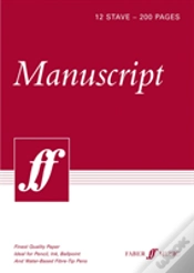 Capa do artigo 200-Page A4 Manuscript Pad, 12-Stave