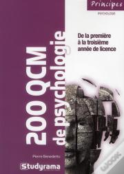 200 Qcm De Psychologie ; De La 1ère À La 3ème Année De Licence