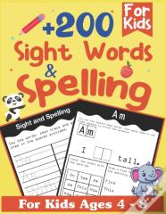 +200 Sight Words & Spelling For Kids Ages 4-8