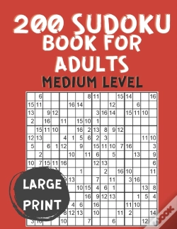 Capa do artigo 200 Sudoku Book For Adults Medium Level