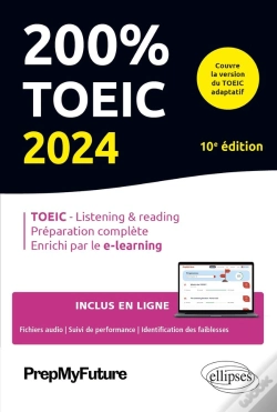 Capa do artigo 200% Toeic - Listening & Reading - 10e Edition - 2024