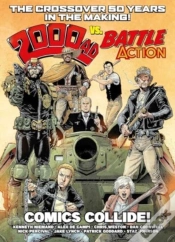 Capa do artigo 2000 Ad Vs Battle Action: Comics Collide!