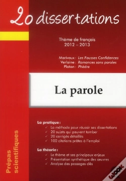 Capa do artigo 2012 2013 20 Dissertations Sur Le Theme Francais