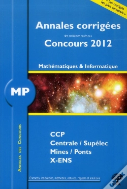 Capa do artigo 2012 Annales Des Concours Mp Mathematiques Et Informatique