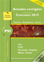 Capa do artigo 2015 Annales Des Concours Psi ; Physique-Chimie