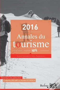 Capa do artigo 2016 ; Annales Du Tourisme