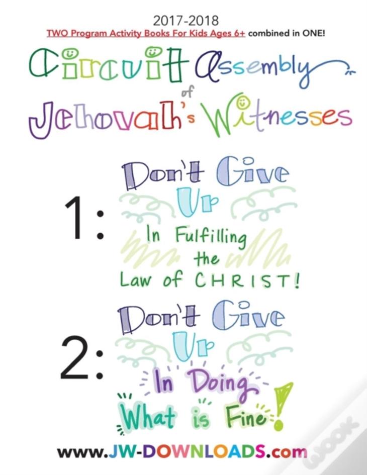 2017-2018 Jehovah'S Witnesses Circuit Assembly Program Notebook For Kids For Both Circuit Assemblies