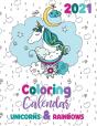 2021 Coloring Calendar Unicorns & Rainbows - Preview