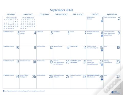 2024 Parish Wall Calendar