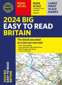 2024 Philip'S Big Easy To Read Britain Road Atlas