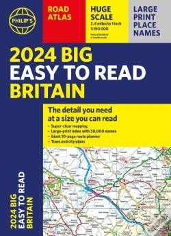 Capa do artigo 2024 Philip'S Big Easy To Read Britain Road Atlas