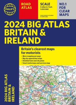 Capa do artigo 2024 Philip'S Big Road Atlas Britain & Ireland