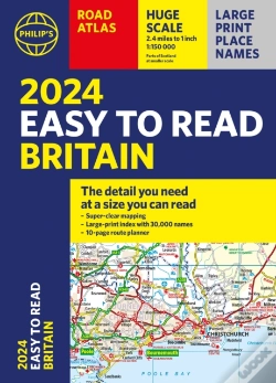 Capa do artigo 2024 Philip'S Easy To Read Britain Road Atlas