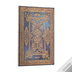 Capa do artigo 2026 Blue Luxe (Luxe Design) Maxi 12-Month Horizontal Hardcover Flexi Dayplanner 2026 (Elastic Band Closure)