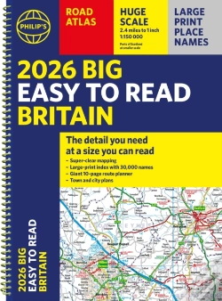 Capa do artigo 2026 Philip'S Big Easy To Read Britain Road Atlas