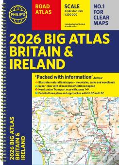 2026 Philip'S Big Road Atlas Of Britain & Ireland