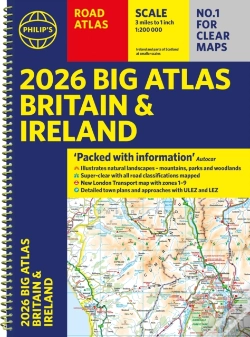 Capa do artigo 2026 Philip'S Big Road Atlas Of Britain & Ireland
