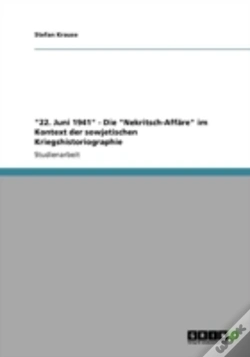 Capa do artigo "22. Juni 1941" - Die "Nekritsch-Affaã‚Â¤Re" Im Kontext Der Sowjetischen Kriegshistoriographie