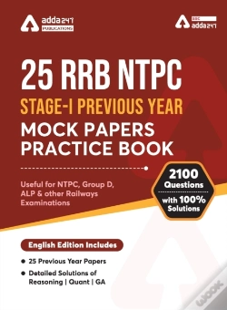 Capa do artigo 25 Rrb Ntpc Stage I Previous Year Mock Papers By Adda247 Publications
