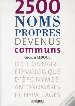 Capa do artigo 2500 Noms Propres Devenus Communs