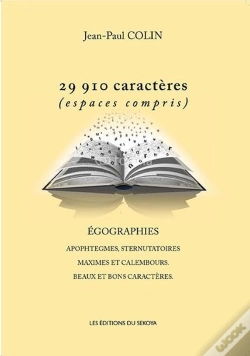 Capa do artigo 29 910 Caracteres (Espaces Compris) Egographies