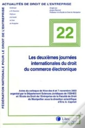Capa do artigo 2e Journees Internationale Du Droit Du Commerce Electronique