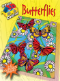 3-D Coloring Book - Butterflies - Preview
