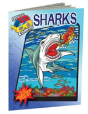 3-D Coloring Book - Sharks - Preview