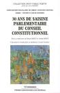 30 Ans De Saisine Parlementaire Du Conseil Constitutionnel - Preview
