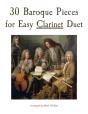 30 Baroque Pieces For Easy Clarinet Duet - Preview