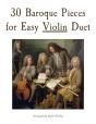 30 Baroque Pieces For Easy Violin Duet - Preview