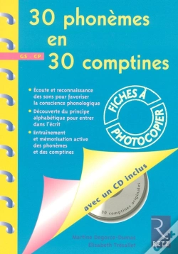 Capa do artigo 30 Phonèmes En 30 Comptines ; Grande Section, Cp