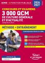3000 Qcm De Culture Générale Et D'Actualité - Méthode Et Entraînement - Concours 2026-2027 : Catégories A, B Et C - Preview