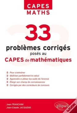 Capa do artigo 33 Problèmes Corrigés Posés Au Capes Mathématiques
