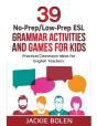 39 No-Prep-Low-Prep Esl Grammar Activiti - Preview