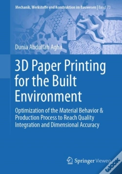 Capa do artigo 3d Paper Printing For The Built Environment