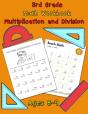 3rd Grade Math Workbook - Multiplication And Division - Ages 8-9 - Preview