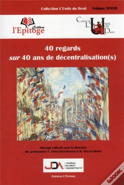 Capa do artigo 40 Regards Sur 40 Ans De Decentralisation(S) - Vol37