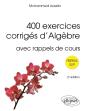 400 Exercices Corrigés D'Algèbre : Avec Rappels De Cours (2e Édition) - Preview