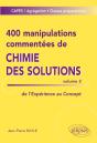 400 Manipulations Commentées De Chimie Des Solutions Tome 2 ; De L'Expérience Au Concept - Preview
