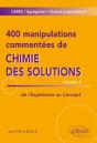 400 Manipulations Commentées De Chimie Des Solutions Volume 1 - Preview