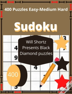 Capa do artigo 400 Puzzles Easy-Medium Hard Sudoku Will Shortz Presents Black Diamond