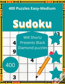 Capa do artigo 400 Puzzles Easy-Medium Sudoku Will Shortz Presents Black Diamond Puzzles