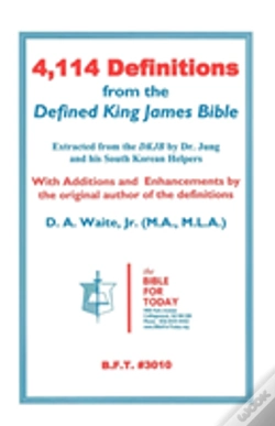 Capa do artigo 4,114 Definitions From The Defined King James Bible