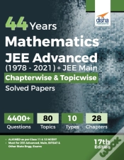 Capa do artigo 44 Years Mathematics Jee Advanced (19782021) + Jee Main Chapterwise  & Topicwise Solved Papers 17th Edition