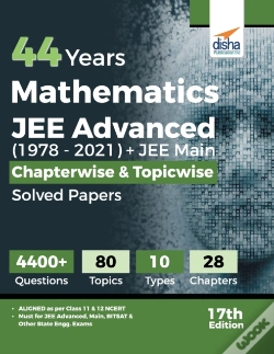 Capa do artigo 44 Years Mathematics Jee Advanced (19782021) + Jee Main Chapterwise  & Topicwise Solved Papers 17th Edition