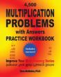 4,500 Multiplication Problems With Answers Practice Workbook - Preview